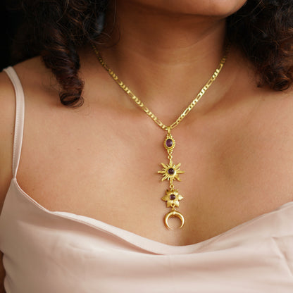 Jamun Surya - Chandra Necklace