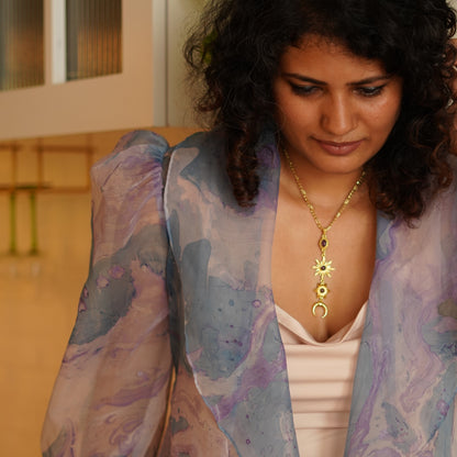 Jamun Surya - Chandra Necklace