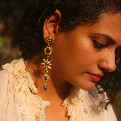 Jamun statement earrings