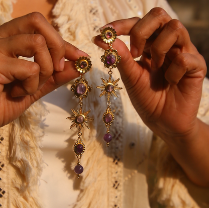 Jamun statement earrings