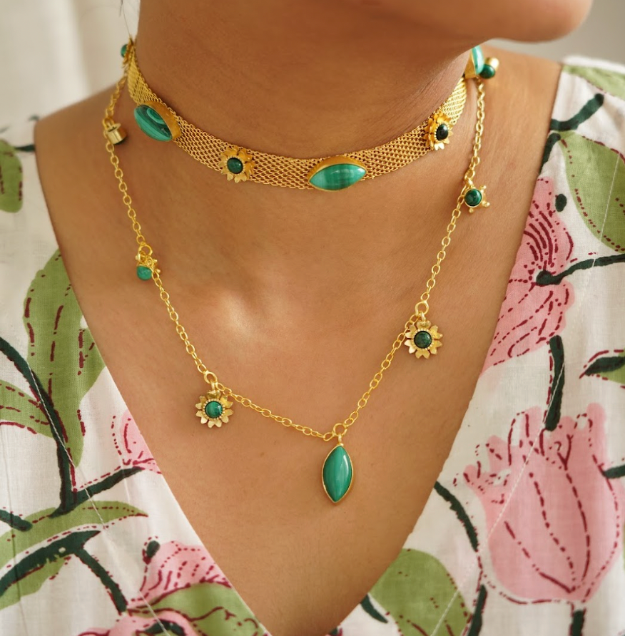 Aranya Marquis Phool Necklace