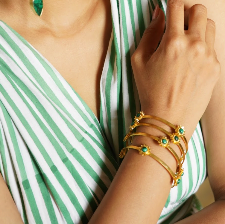 Aranya Phool Bangle - Pair