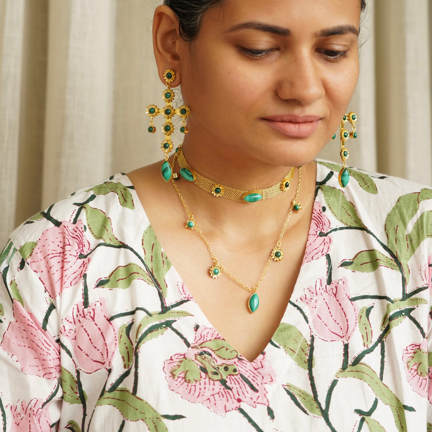 Aranya Cross Earrings