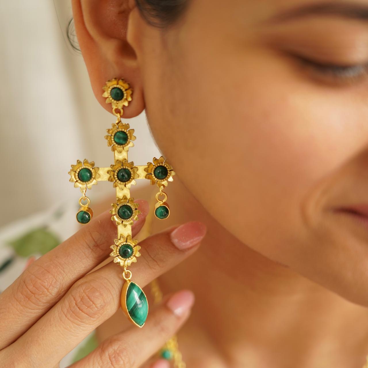 Aranya Cross Earrings