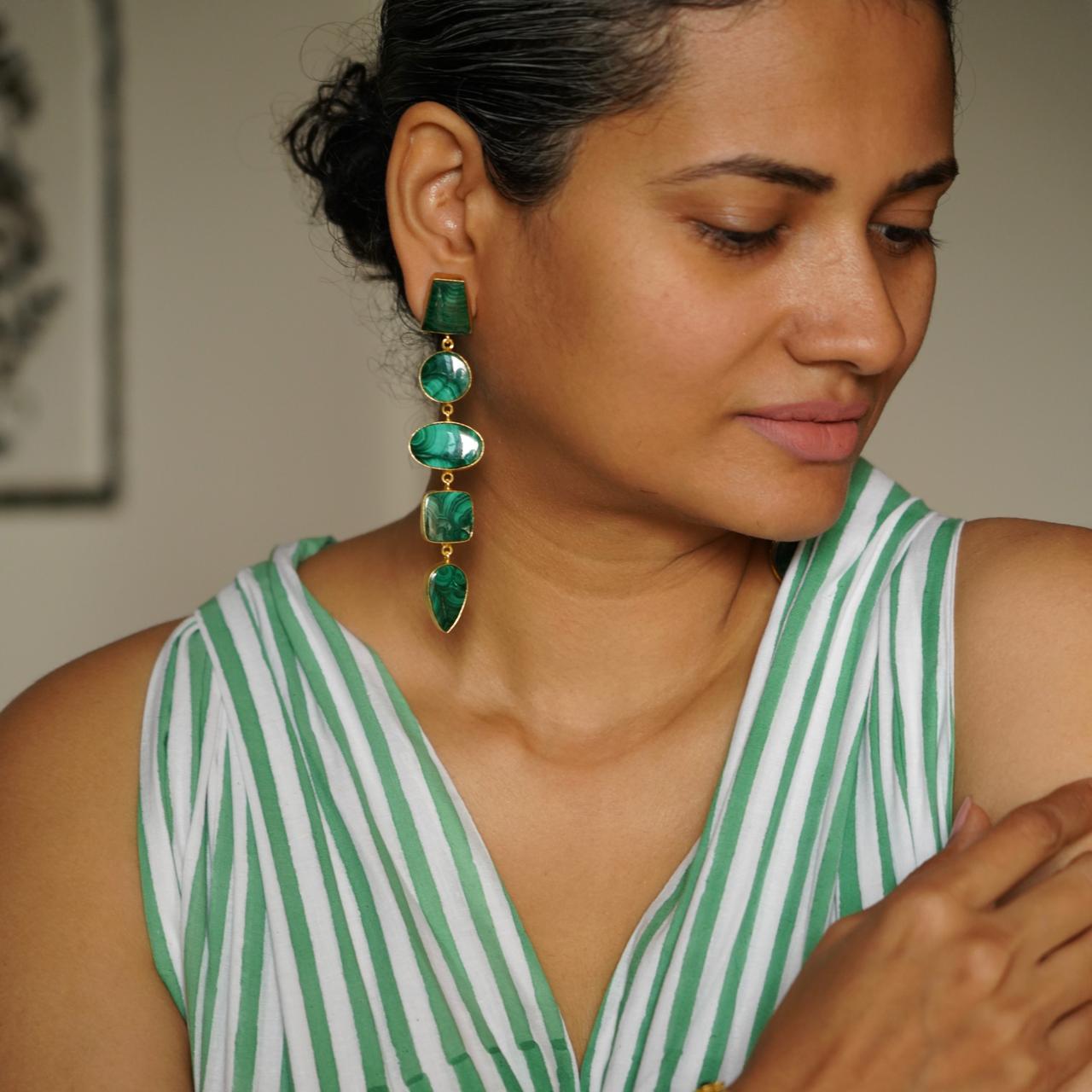 Aranya Statement Earrings - 1