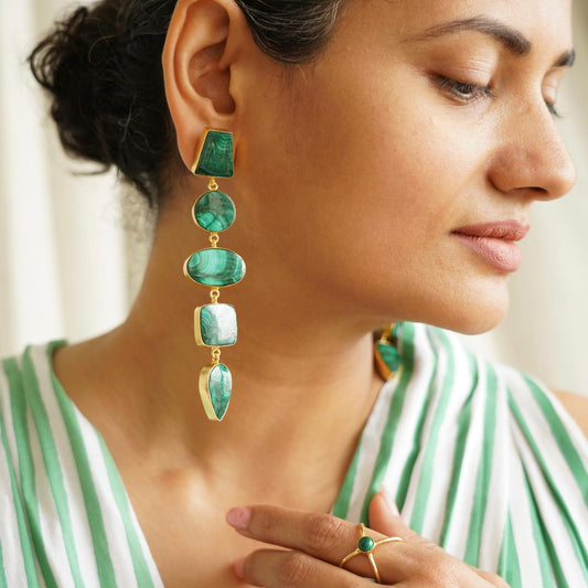 Aranya Statement Earrings - 1