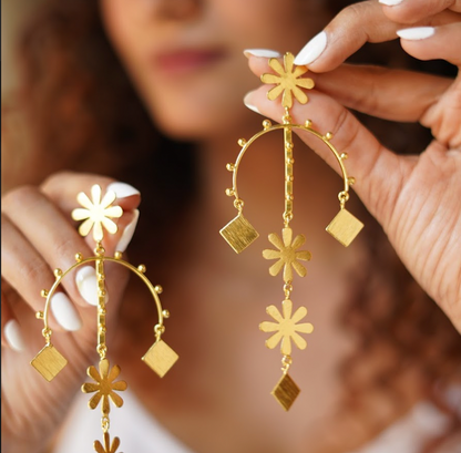 Basanti Saanjh Chandelier Earrings