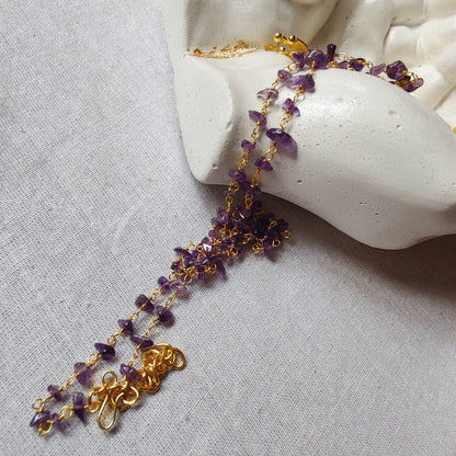 Som-Kamal Long chain - Amethyst